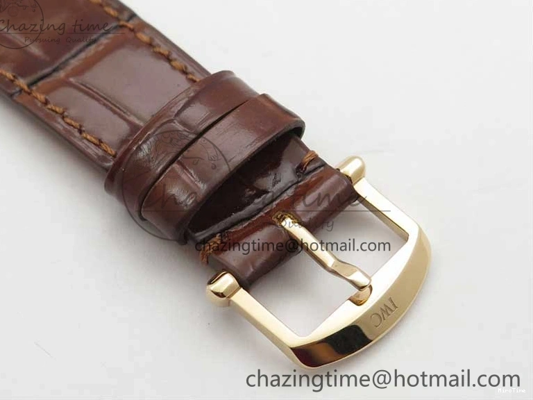 MIROTIME 0429 Portofino 37mm RG V7F 1:1 Best Edition Gray Dial on Deep Brown Leather Strap A SunProtective 7090